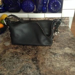 Brighton Leather Shoulder zBag Braided Strap NWOT